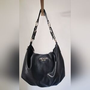 Authentic Vintage Prada Black Hobo Bag
